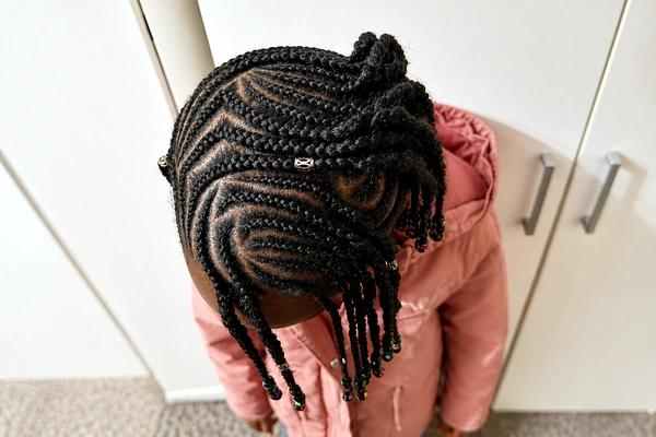 Coiffure afro — tresses protectrices